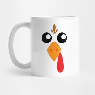 Turkey Face thanksgiving family matching awesome celebrate Mug